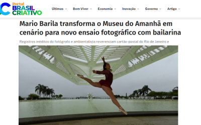 Mario Barila transforma o Museu do Amanhã em cenário para novo ensaio fotográfico com bailarina